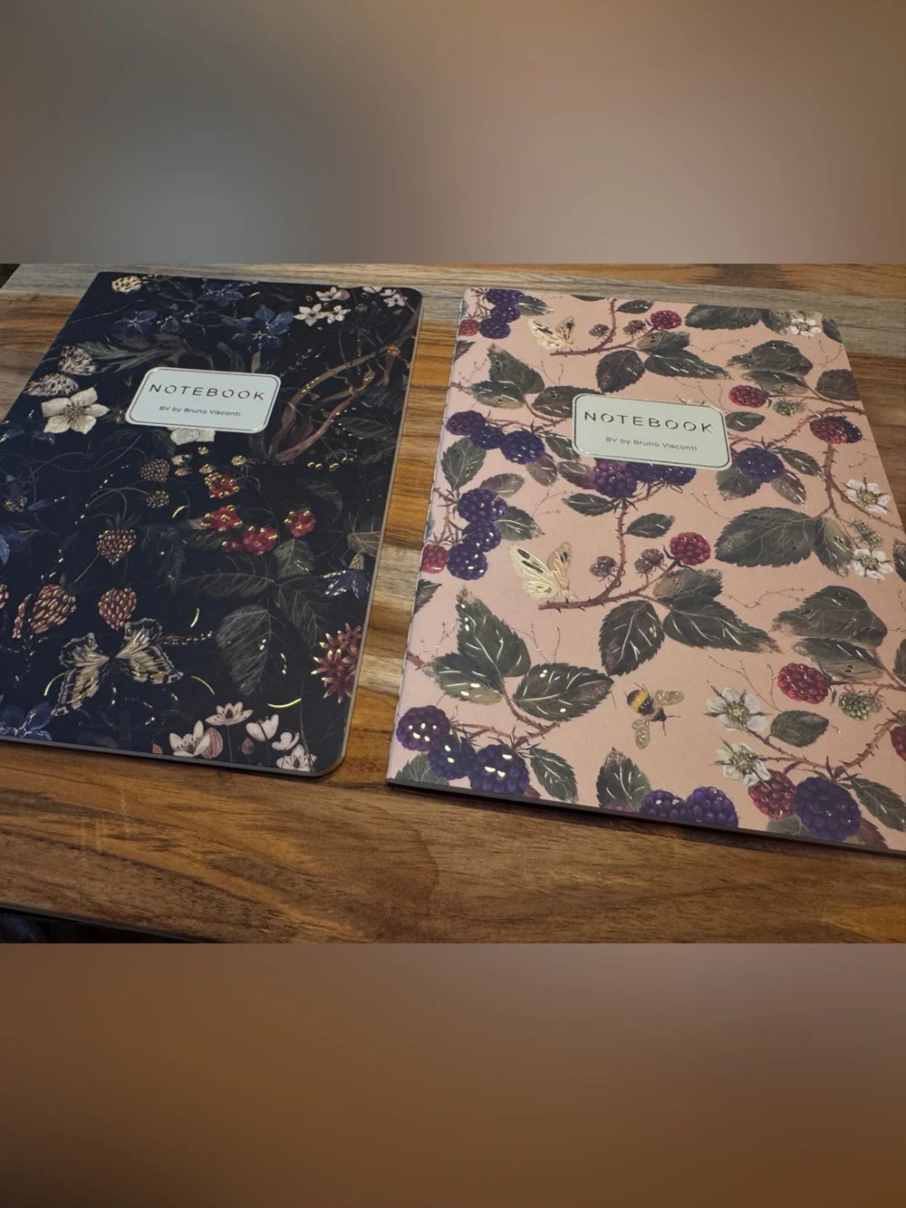 2 Pack Gorgeous Soft Touch Journals - BV by Bruno Visconti - Amazing Unique Gift